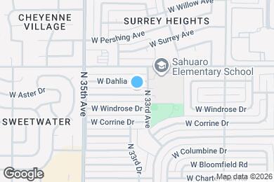 Map image of the property - 3314 W Aster Dr