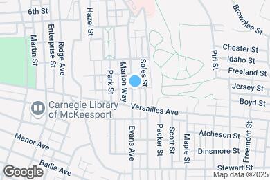 Map image of the property - 1101 Evans Ave