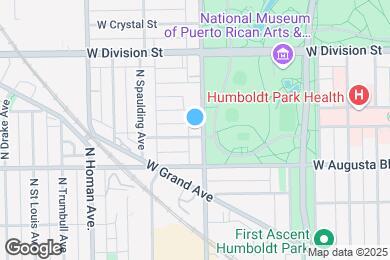 Map image of the property - 1042 N Kedzie Ave