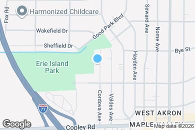 Map image of the property - 796 Cordova Ave