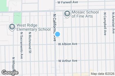 Map image of the property - 6623 N California Ave