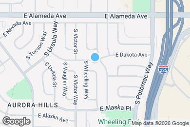 Map image of the property - 13482 E Dakota Ave