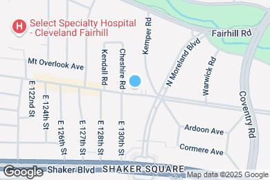 Map image of the property - 13051 Larchmere Blvd