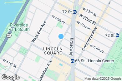 Map image of the property - 170 Amsterdam Ave