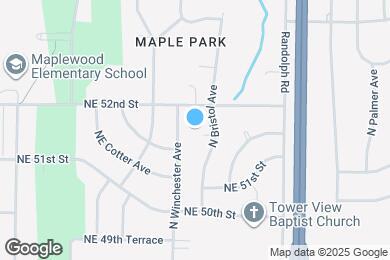 Map image of the property - 7020 NE 51st Terrace