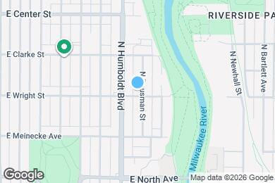Map image of the property - 1124 E Wright St