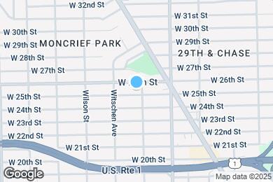 Map image of the property - 1413 W 25th St
