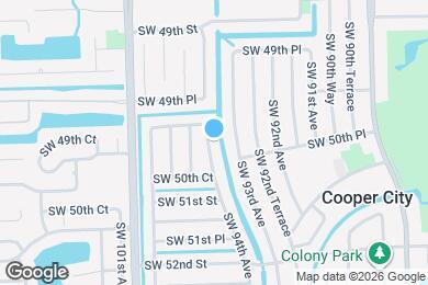 Map image of the property - 5032 SW 94th Ave