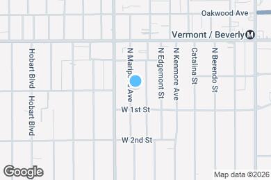 Map image of the property - 134 N Mariposa Ave