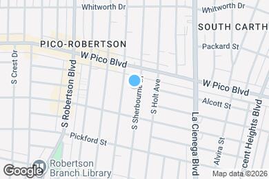 Map image of the property - 1437 S Sherbourne Dr