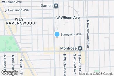 Map image of the property - 4441 N Damen Ave