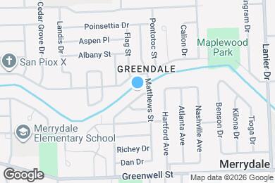Map image of the property - 5965 Denova St