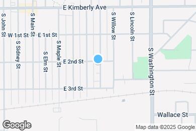 Map image of the property - 521 E 2nd St