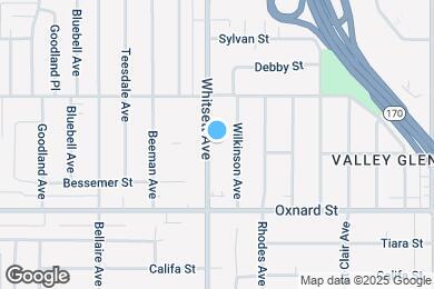 Map image of the property - 6114 Whitsett Ave