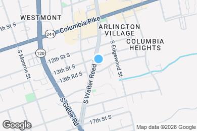 Map image of the property - 1303 S Walter Reed Dr