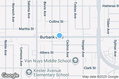Map image of the property - 14732 Burbank Blvd