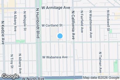 Map image of the property - 1805 N Francisco Ave