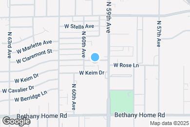 Map image of the property - 5927 W Rose Ln