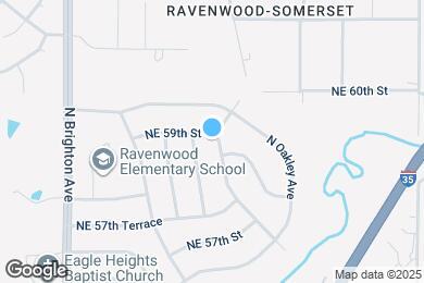 Map image of the property - 5808 N Drury Ave