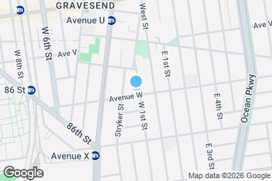 Map image of the property - 307 Avenue W