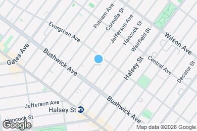 Map image of the property - 1134 Jefferson Ave