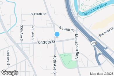 Map image of the property - 12910 E Marginal Way S