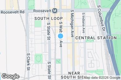 Map image of the property - 1350 S Wabash Ave