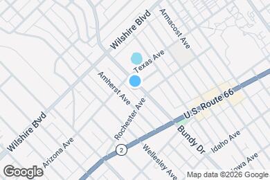 Map image of the property - 1317 S Bundy Dr