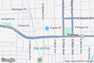 Map image of the property - 115 S Franklin Ave