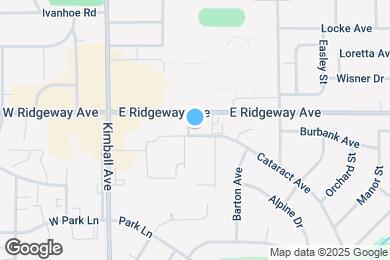 Map image of the property - 332 E Ridgeway Ave