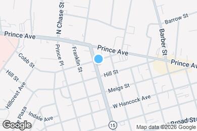Map image of the property - 584 N Milledge Ave