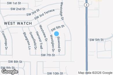 Map image of the property - 621 S Willowood Dr