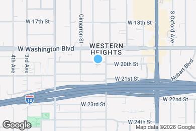 Map image of the property - 2268 W 20th St
