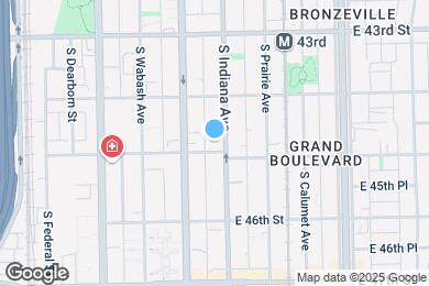 Map image of the property - 4444 S Indiana Ave
