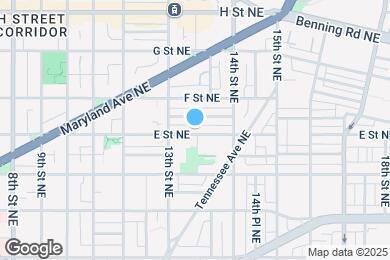 Map image of the property - 1332 1/2 E St NE