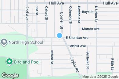 Map image of the property - 221 E Sheridan Ave