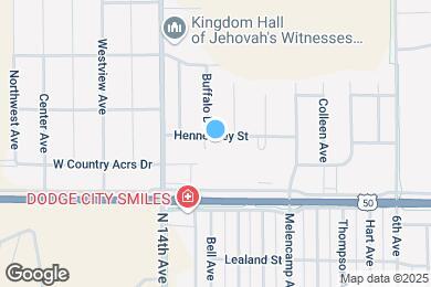 Map image of the property - 1401 Hennessey St