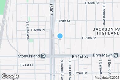 Map image of the property - 1619 E 70th St