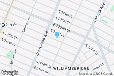 Map image of the property - 945 E 220th St
