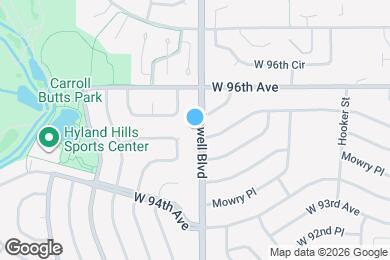 Map image of the property - 9515 Lowell Blvd