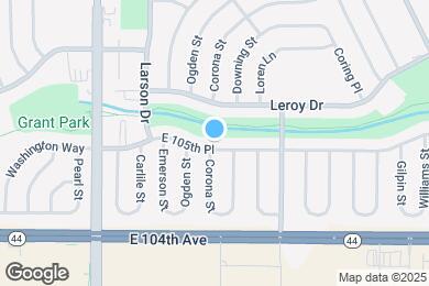 Map image of the property - 1061 E 105th Pl