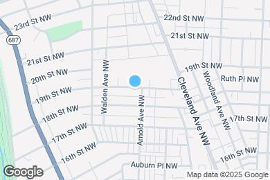 Map image of the property - 1208 19th St NW