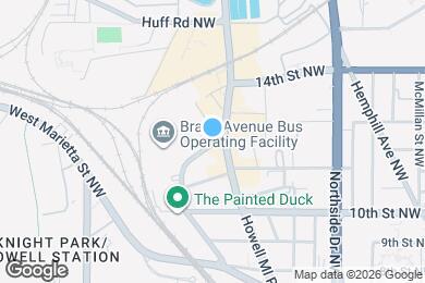 Map image of the property - 1050 Brady Ave NW