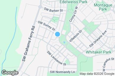 Map image of the property - 11836 SW Palermo St