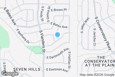 Map image of the property - 19857 E Cornell Ave