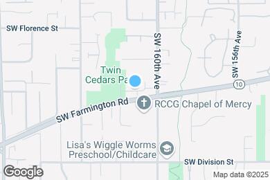 Map image of the property - 16187 SW Vance Ln