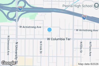 Map image of the property - 1319 N Broadway St