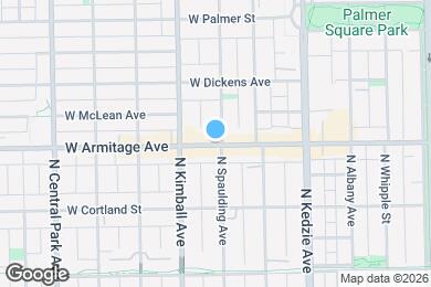 Map image of the property - 3304 W Armitage Ave