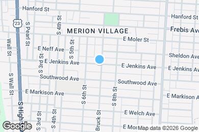 Map image of the property - 247 E Jenkins Ave
