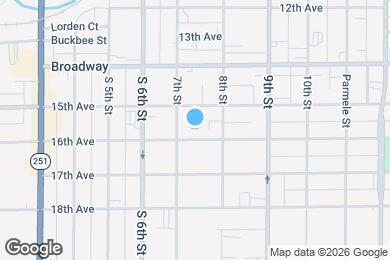 Map image of the property - 1118 16th Ave